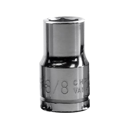 K-Tool International 3/8" Drive, 3/8" SAE Socket, 6 Points, Standard 6Pt, 3/8", 3/8"Dr KTI-22112